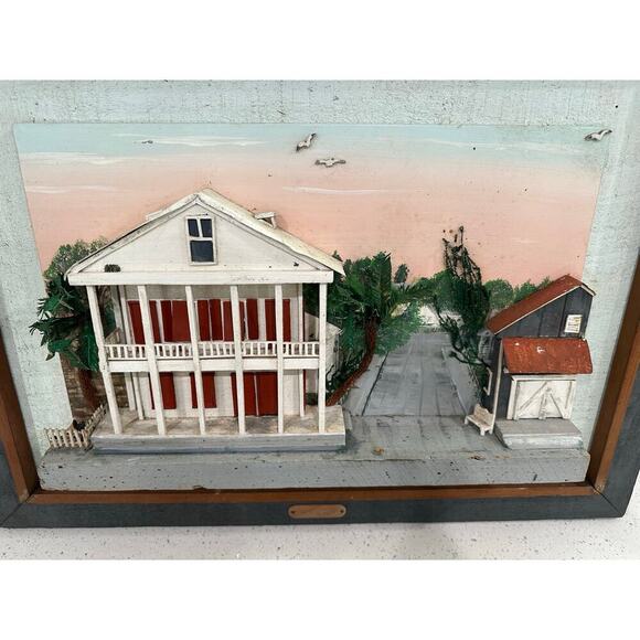 3-D Solid Wood Art Work Old Key West Florida - Picture 3 of 6